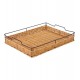 Bandeja 40cm Por 30,5cm Rattan Iron Mimo Style